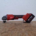 5x Accu haakse slijper 125mm, brushless, Rood